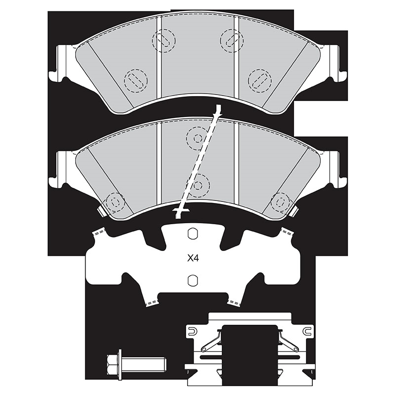 Pastiglie freno asse anteriore - VALEO