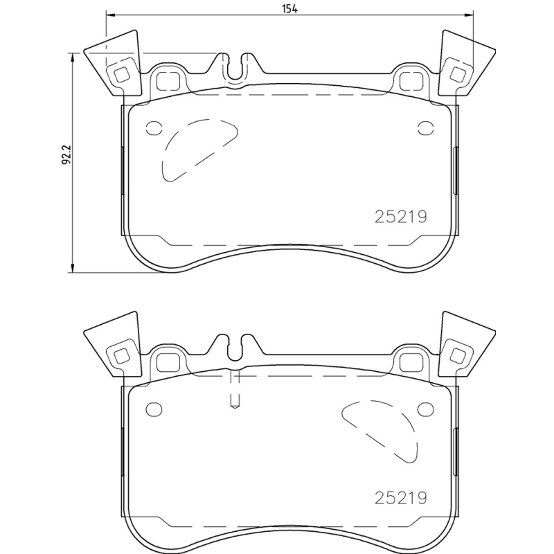 Pastiglie freno asse anteriore - BREMBO