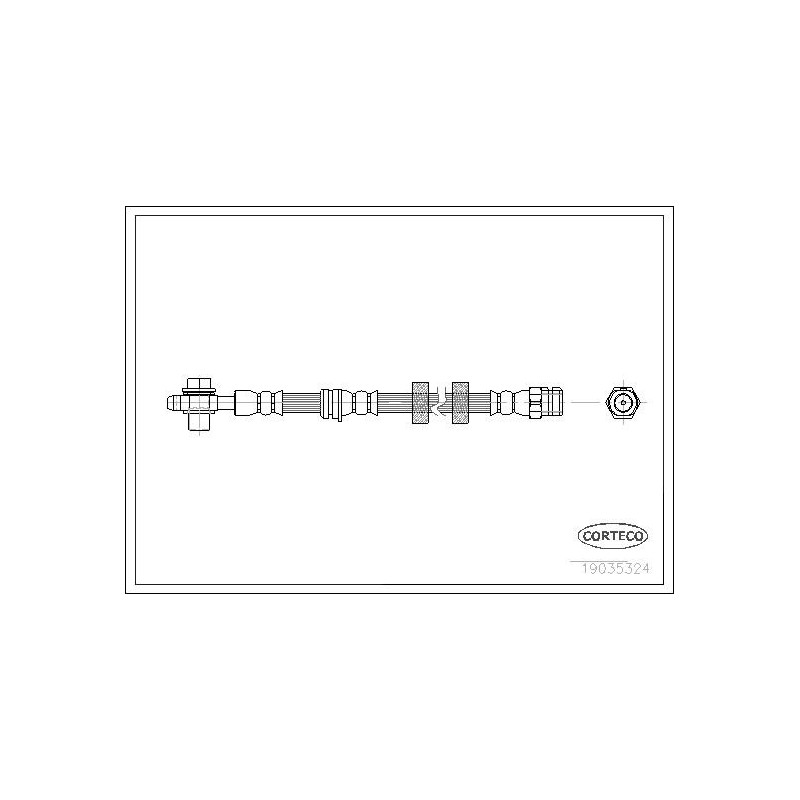 Flessibile freno asse anteriore - CORTECO