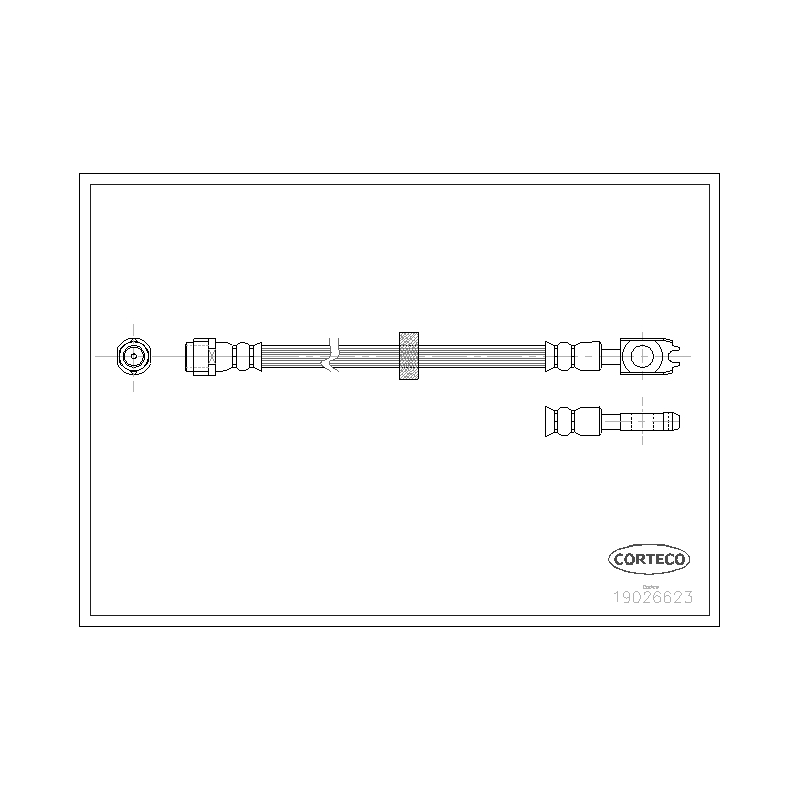 Flessibile freno asse anteriore - CORTECO