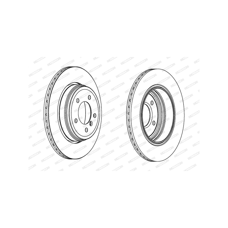 Disco freno asse posteriore - FERODO