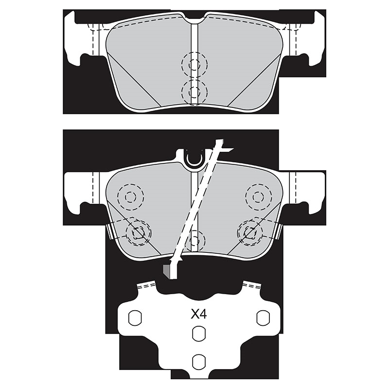 Pastiglie freno asse posteriore - VALEO