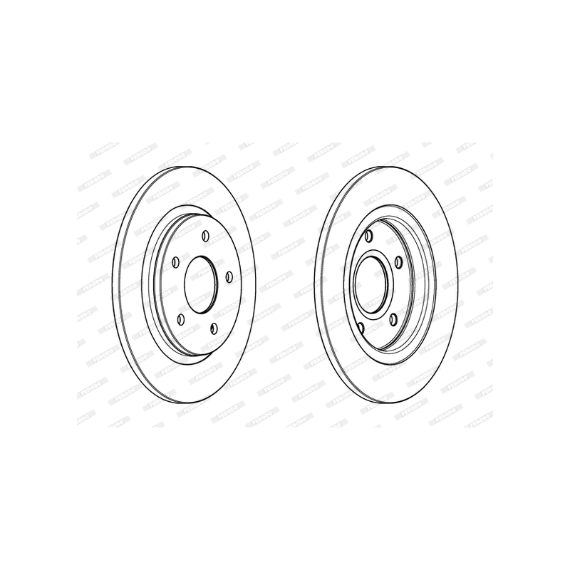 Disco freno asse posteriore - FERODO