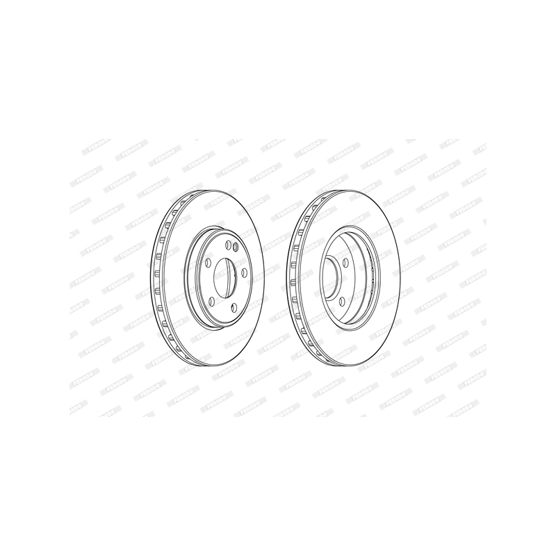 Disco freno asse anteriore - FERODO