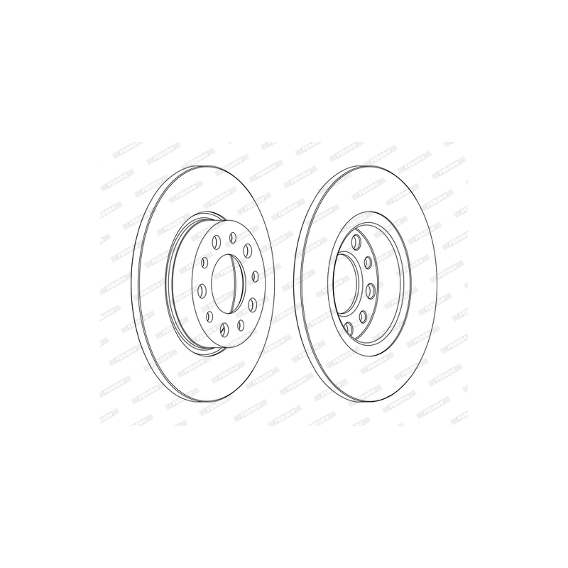 Disco freno asse posteriore - FERODO