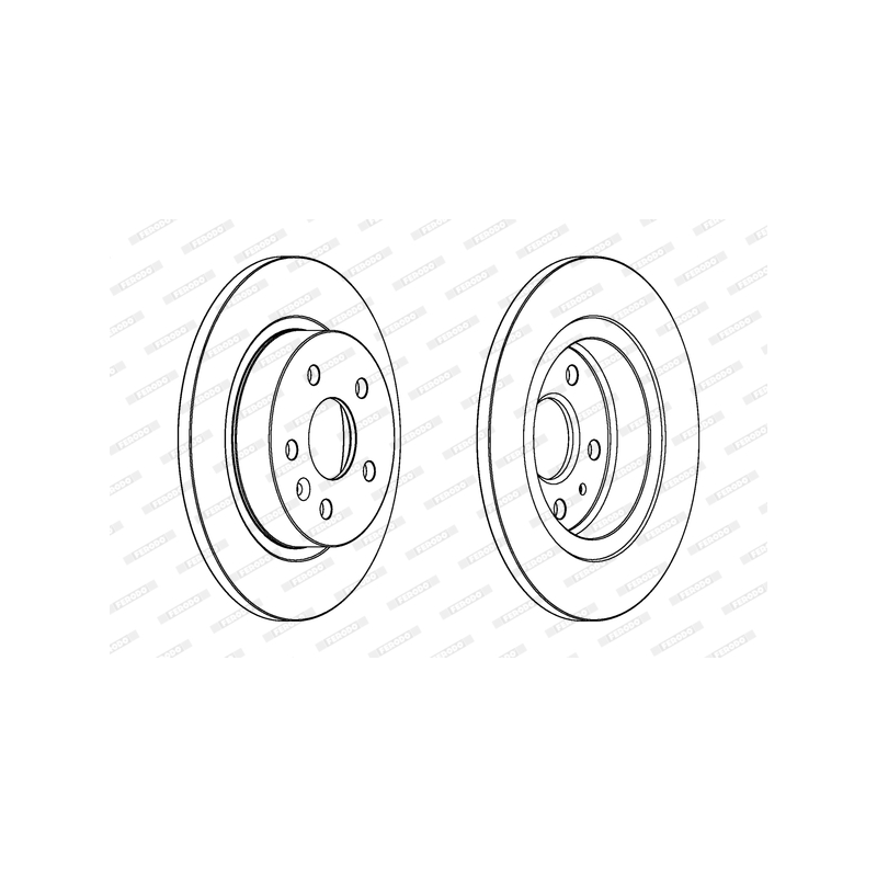 Disco freno asse posteriore - FERODO