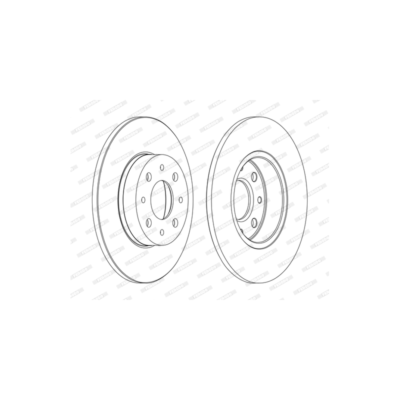 Disco freno asse posteriore - FERODO