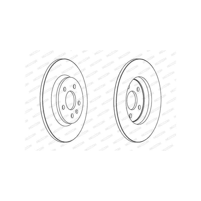 Disco freno asse posteriore - FERODO