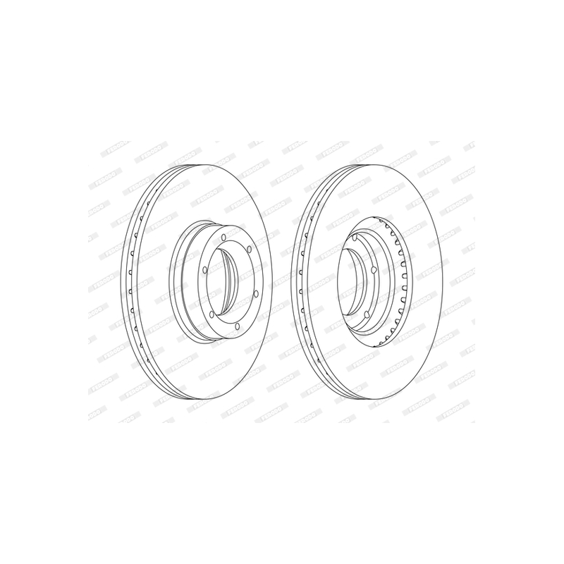 Disco freno asse anteriore - FERODO