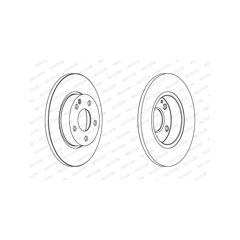 Disco freno asse anteriore - FERODO