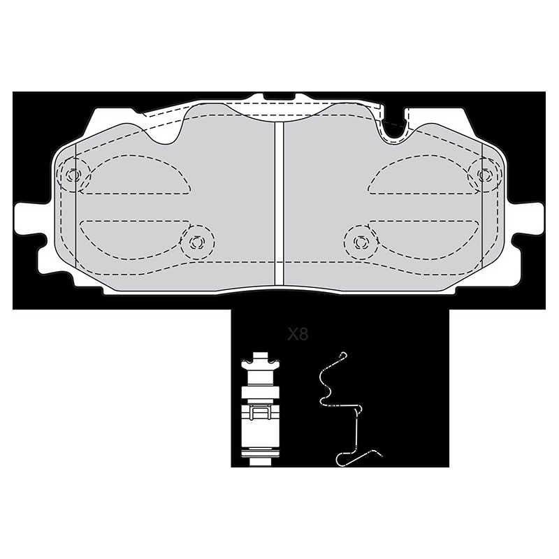 Pastiglie freno asse anteriore - VALEO
