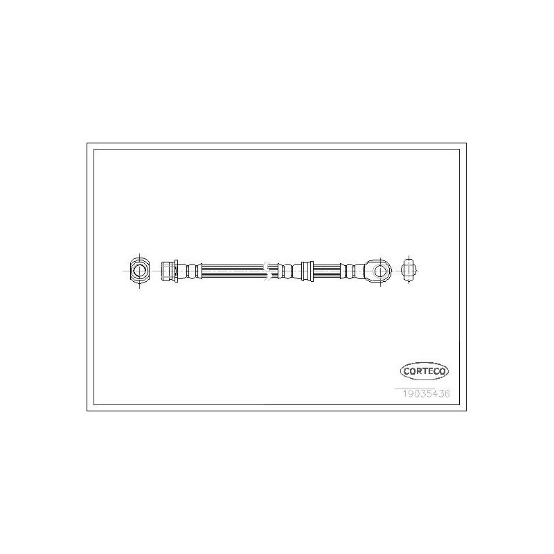 Flessibile freno asse posteriore - CORTECO