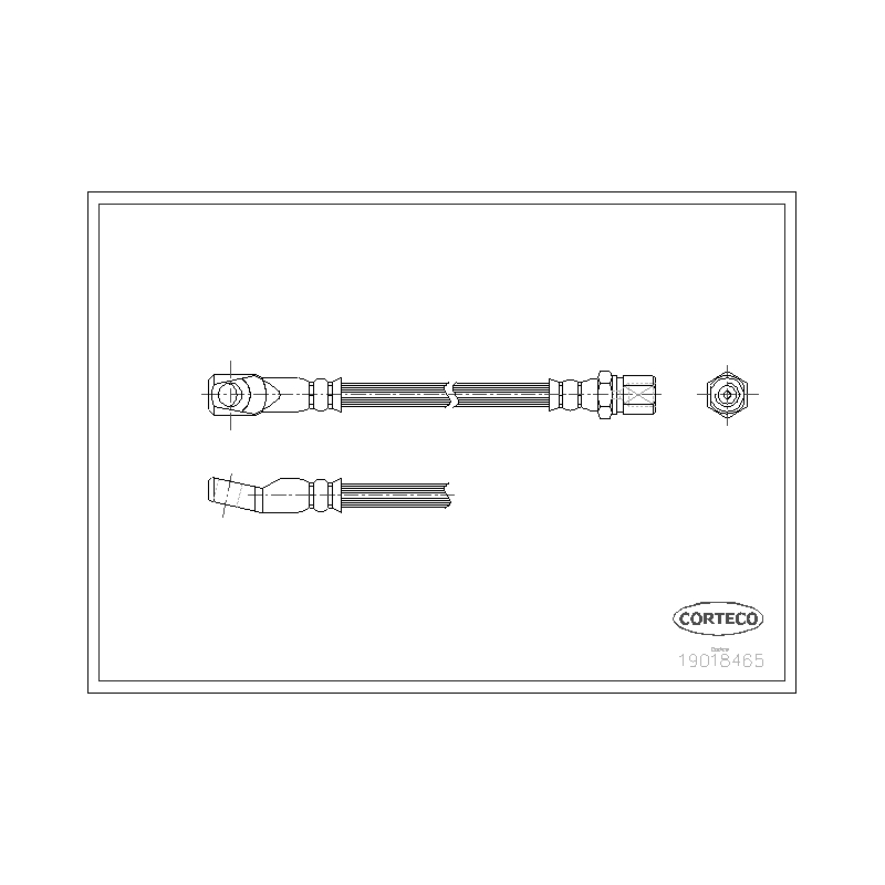 Flessibile freno asse anteriore - CORTECO