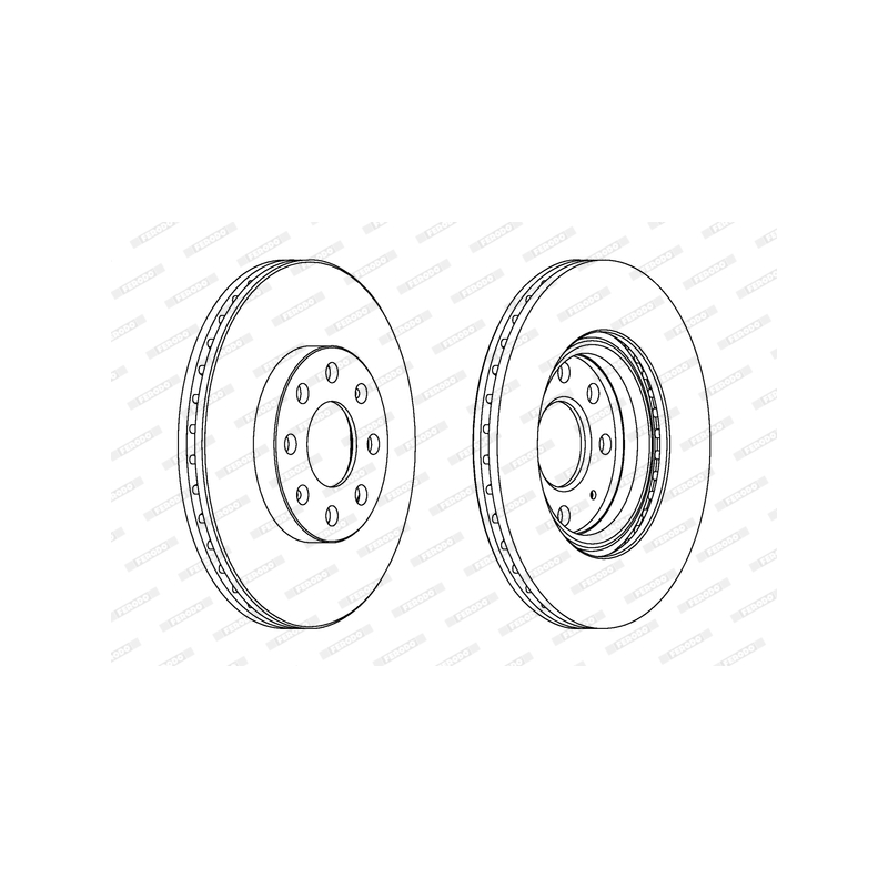 Disco freno asse anteriore - FERODO
