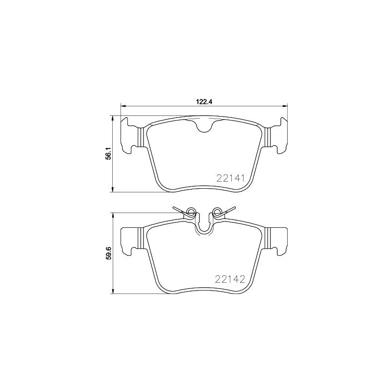 Pastiglie freno asse posteriore - BREMBO