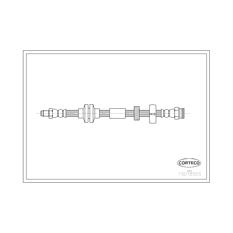 Flessibile freno asse anteriore - CORTECO