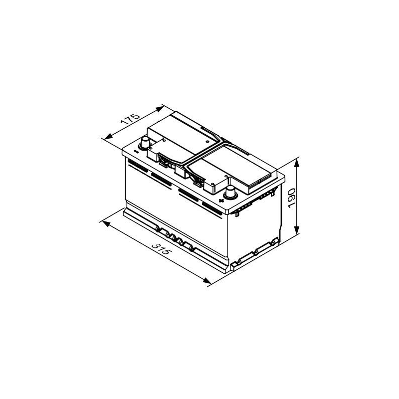 BATTERIA EFB 80AH 730A