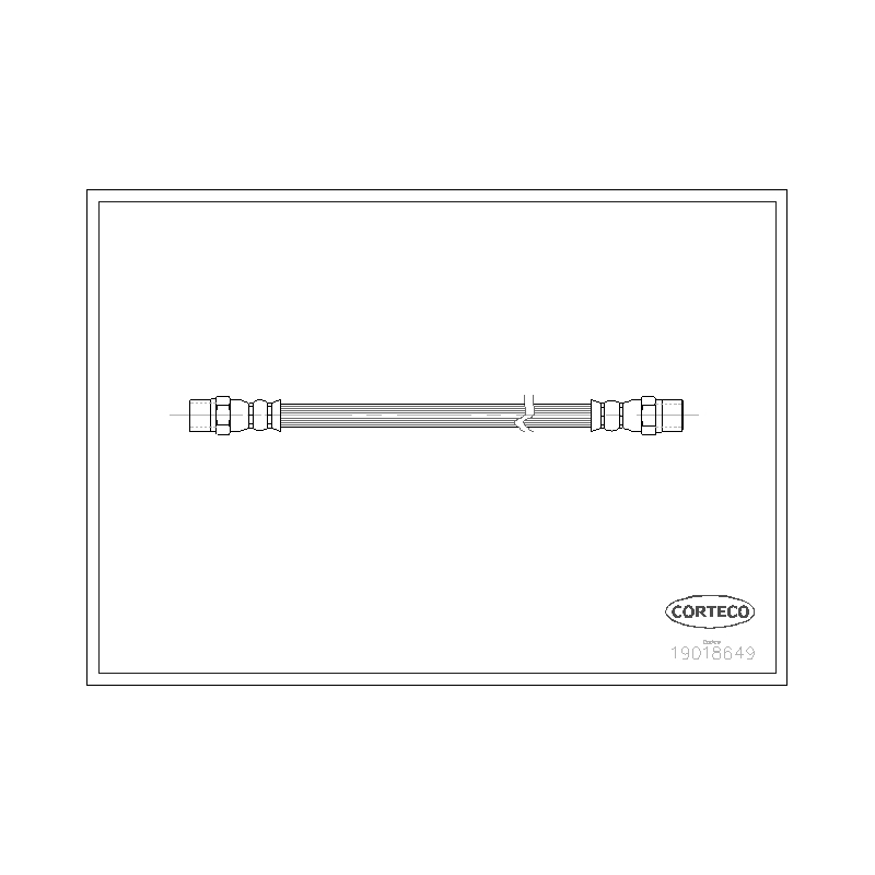 Flessibile freno asse anteriore - CORTECO