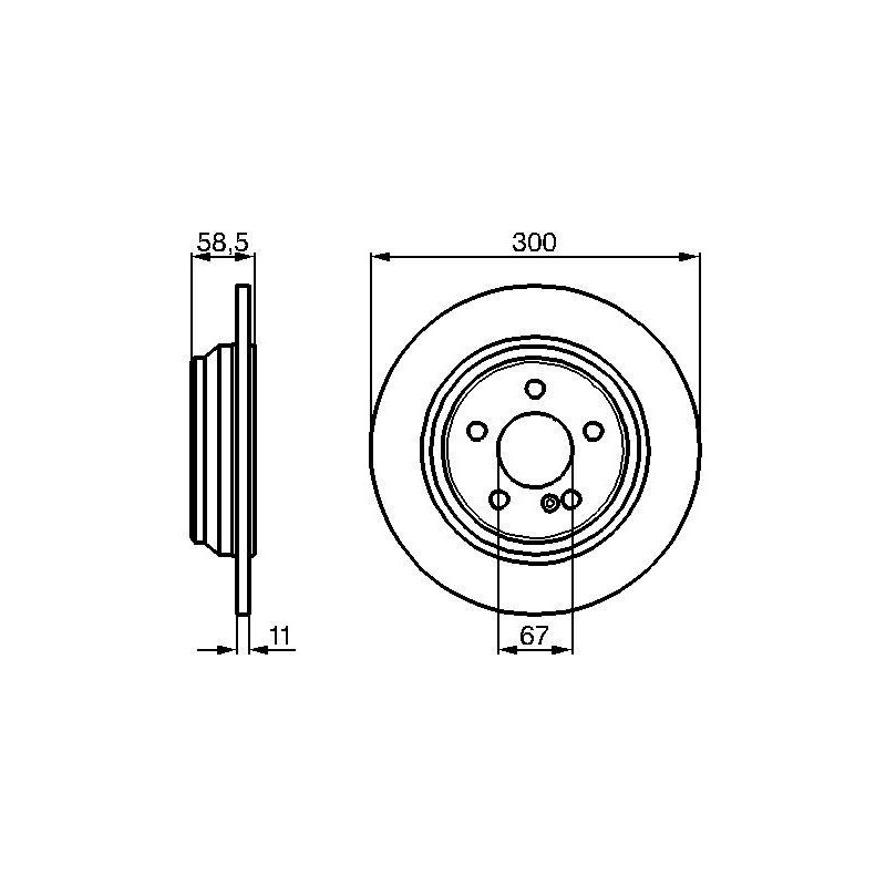 Disco freno asse posteriore - BOSCH