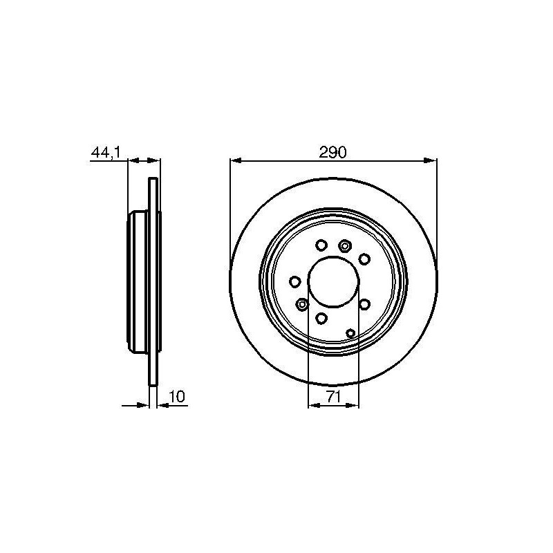 Disco freno asse posteriore - BOSCH