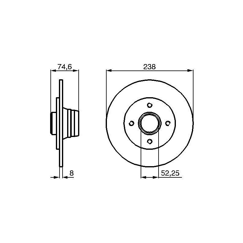 Disco freno asse posteriore - BOSCH