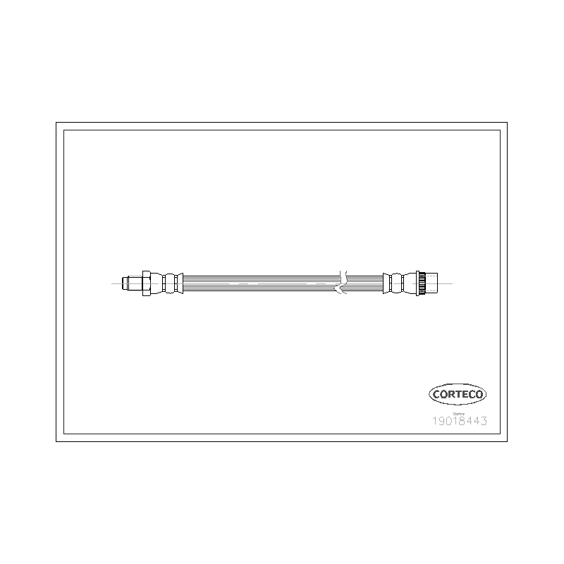 Flessibile freno asse anteriore - CORTECO