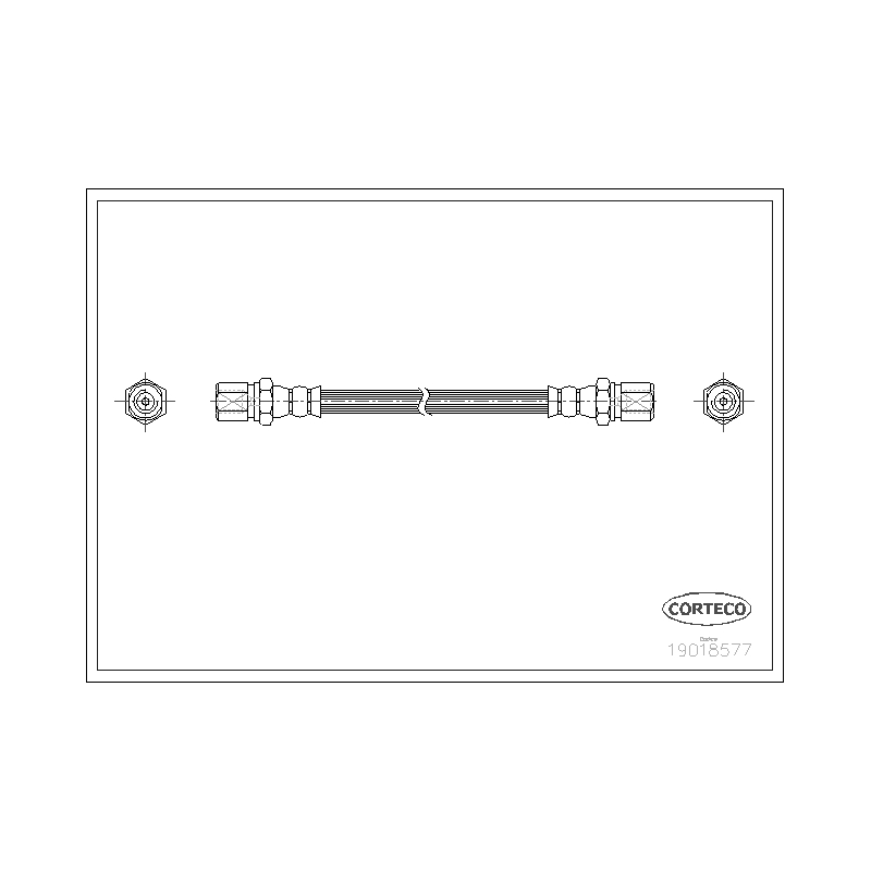Flessibile freno asse posteriore - CORTECO