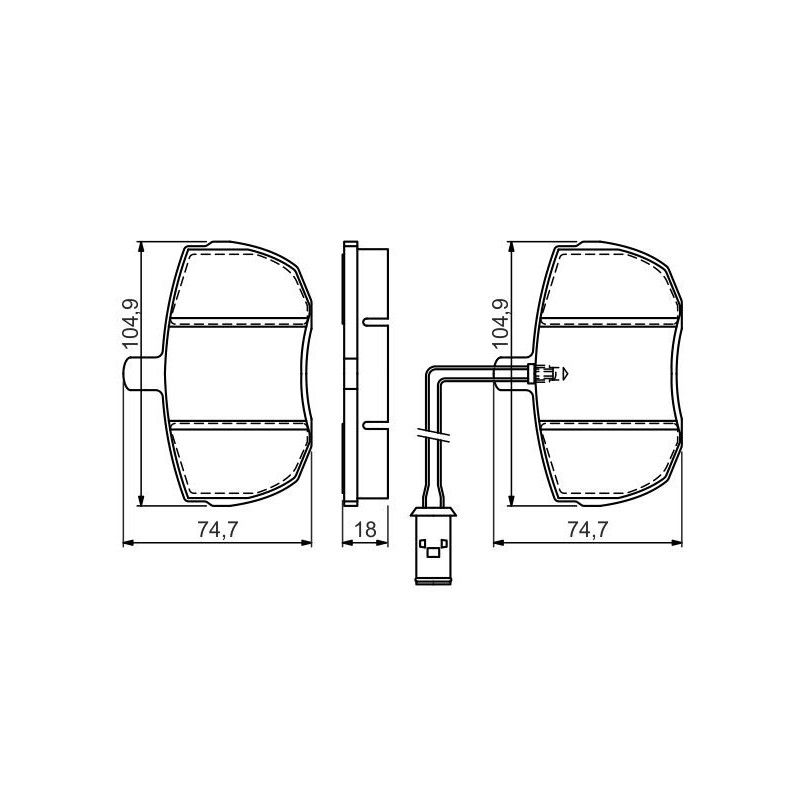 Pastiglie freno asse anteriore - BOSCH