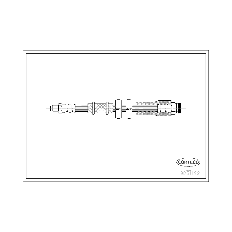 Flessibile freno asse anteriore - CORTECO