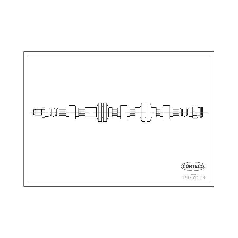 Flessibile freno asse anteriore - CORTECO