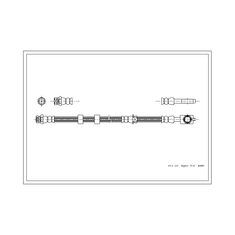 Flessibile freno asse anteriore - CORTECO