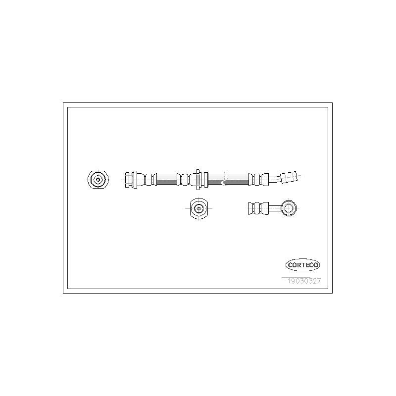 Flessibile freno asse anteriore - CORTECO