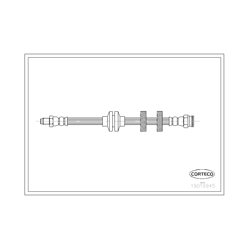 Flessibile freno asse anteriore - CORTECO