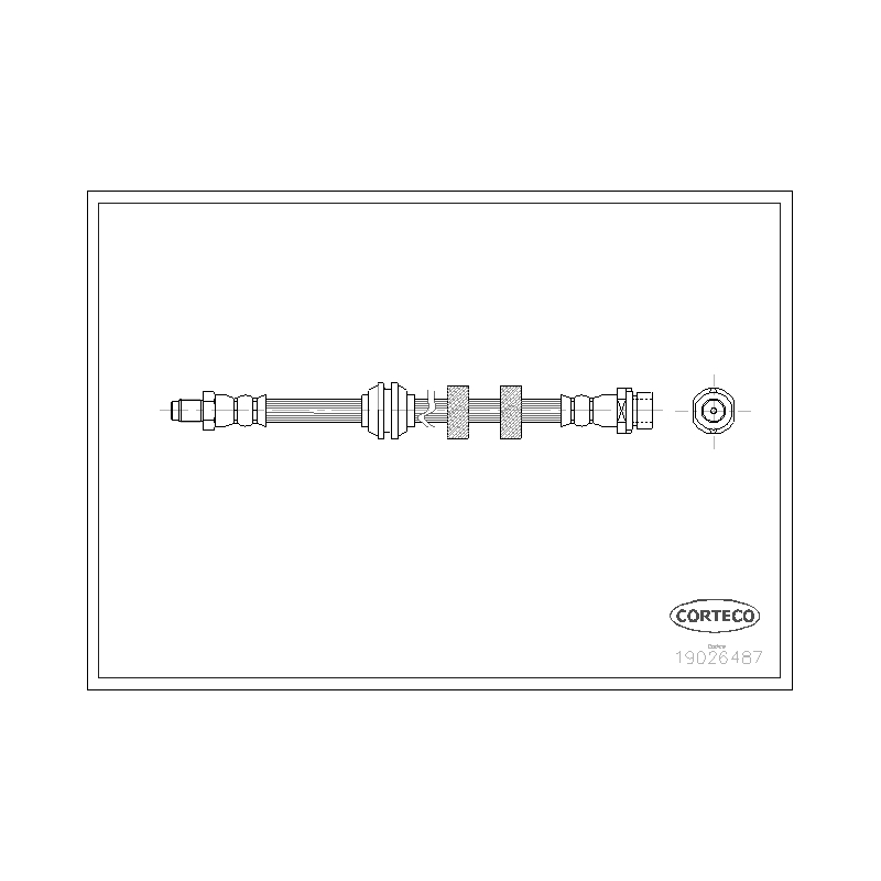 Flessibile freno asse anteriore - CORTECO