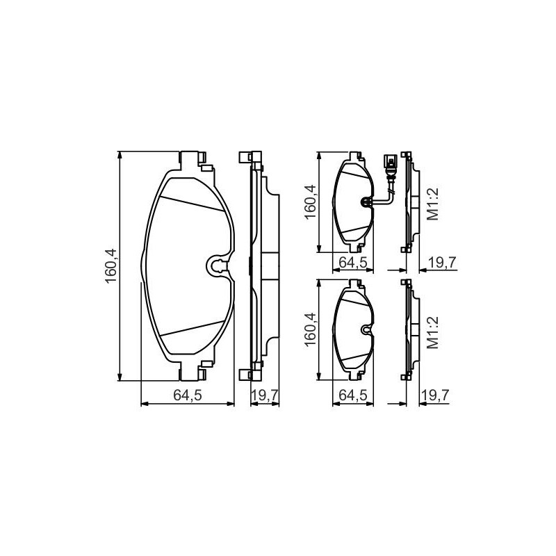 Pastiglie freno asse anteriore - BOSCH