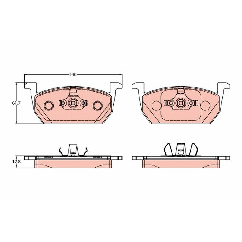 Pastiglie freno asse anteriore - TRW