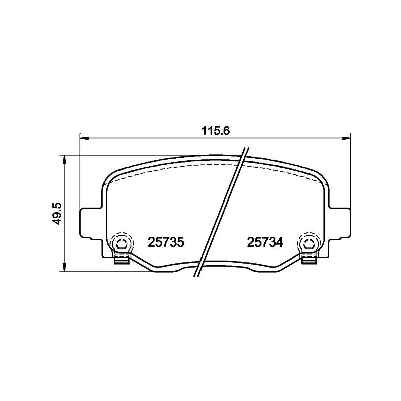 Pastiglie freno asse posteriore - HELLA BRAKE