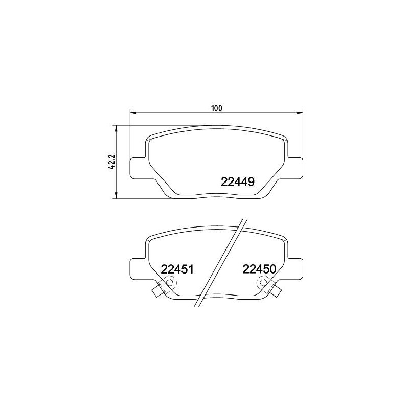 Pastiglie freno asse posteriore - HELLA BRAKE