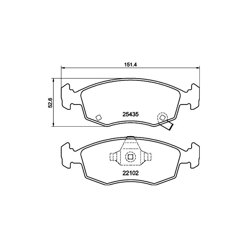 Pastiglie freno asse anteriore - HELLA BRAKE