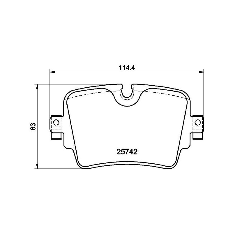 Pastiglie freno asse posteriore - HELLA BRAKE