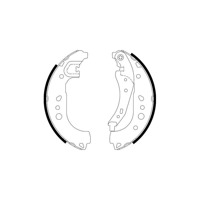 Ganasce freno - HELLA BRAKE