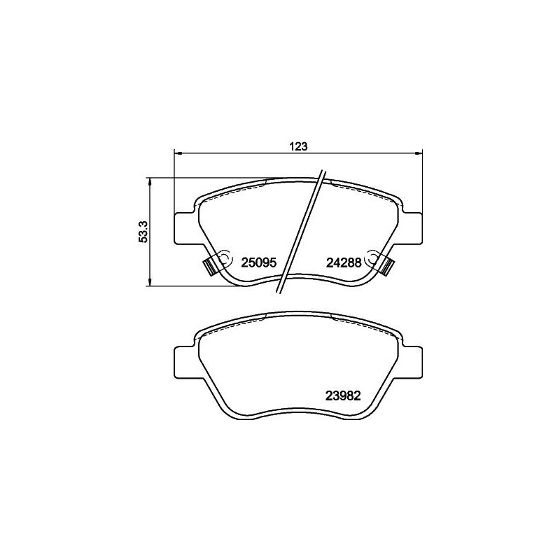 Pastiglie freno asse anteriore - HELLA BRAKE