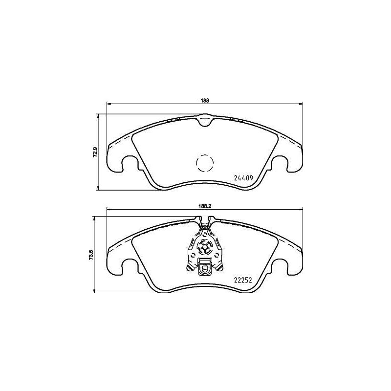 Pastiglie freno asse anteriore - HELLA BRAKE