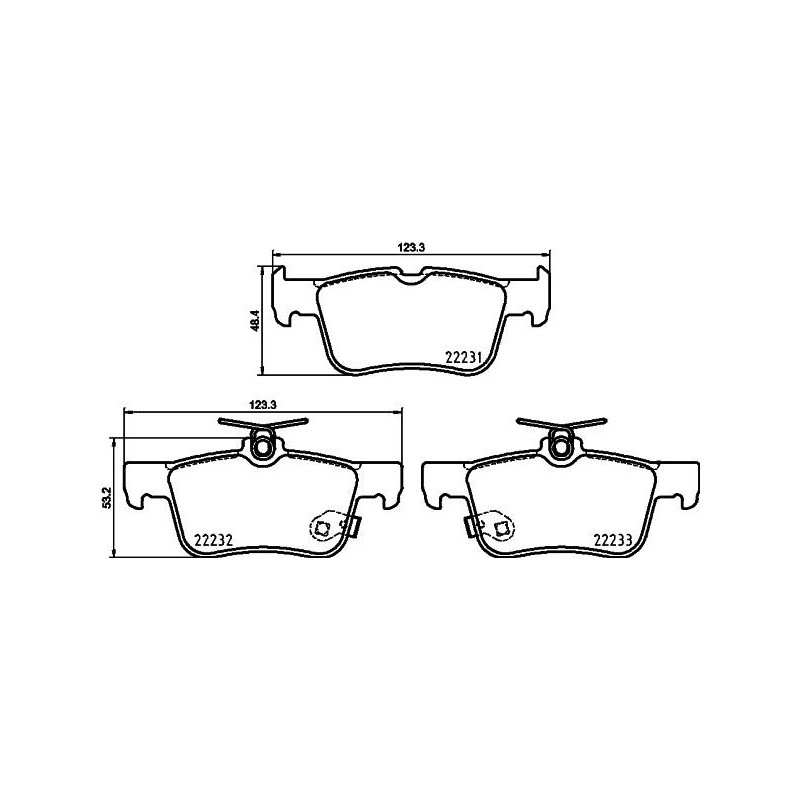 Pastiglie freno asse posteriore - HELLA BRAKE