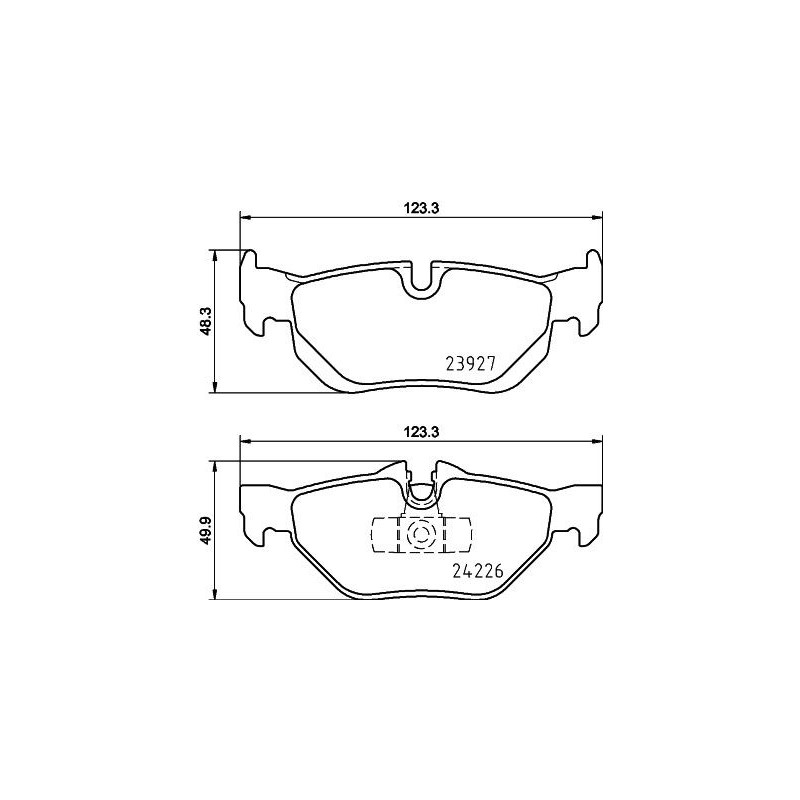 Pastiglie freno asse posteriore - HELLA BRAKE