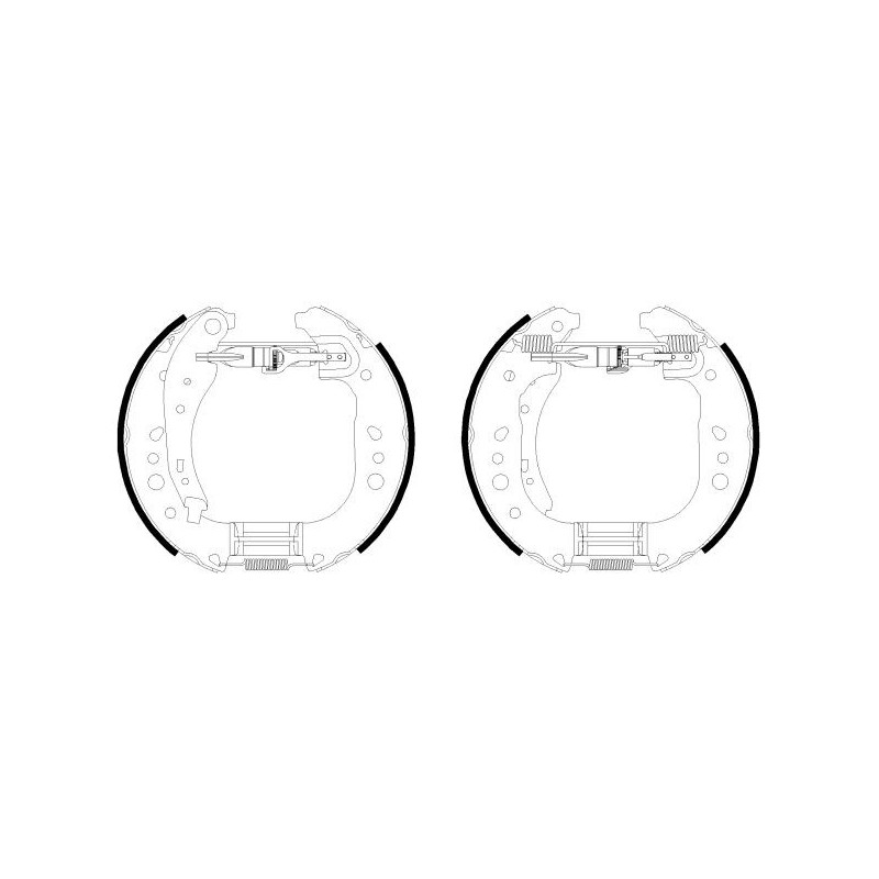 Ganasce freno - HELLA BRAKE