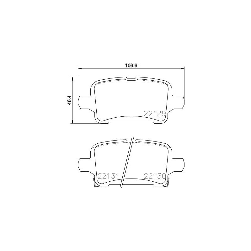Pastiglie freno asse posteriore - HELLA BRAKE