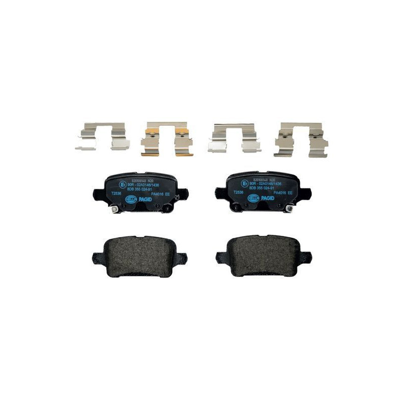 Pastiglie freno asse posteriore - HELLA BRAKE