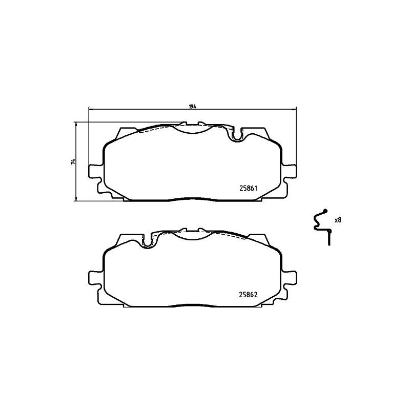 Pastiglie freno asse anteriore - HELLA BRAKE