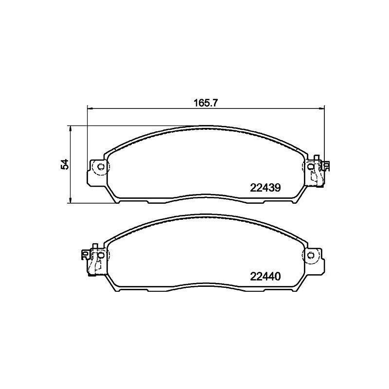 Pastiglie freno asse anteriore - HELLA BRAKE